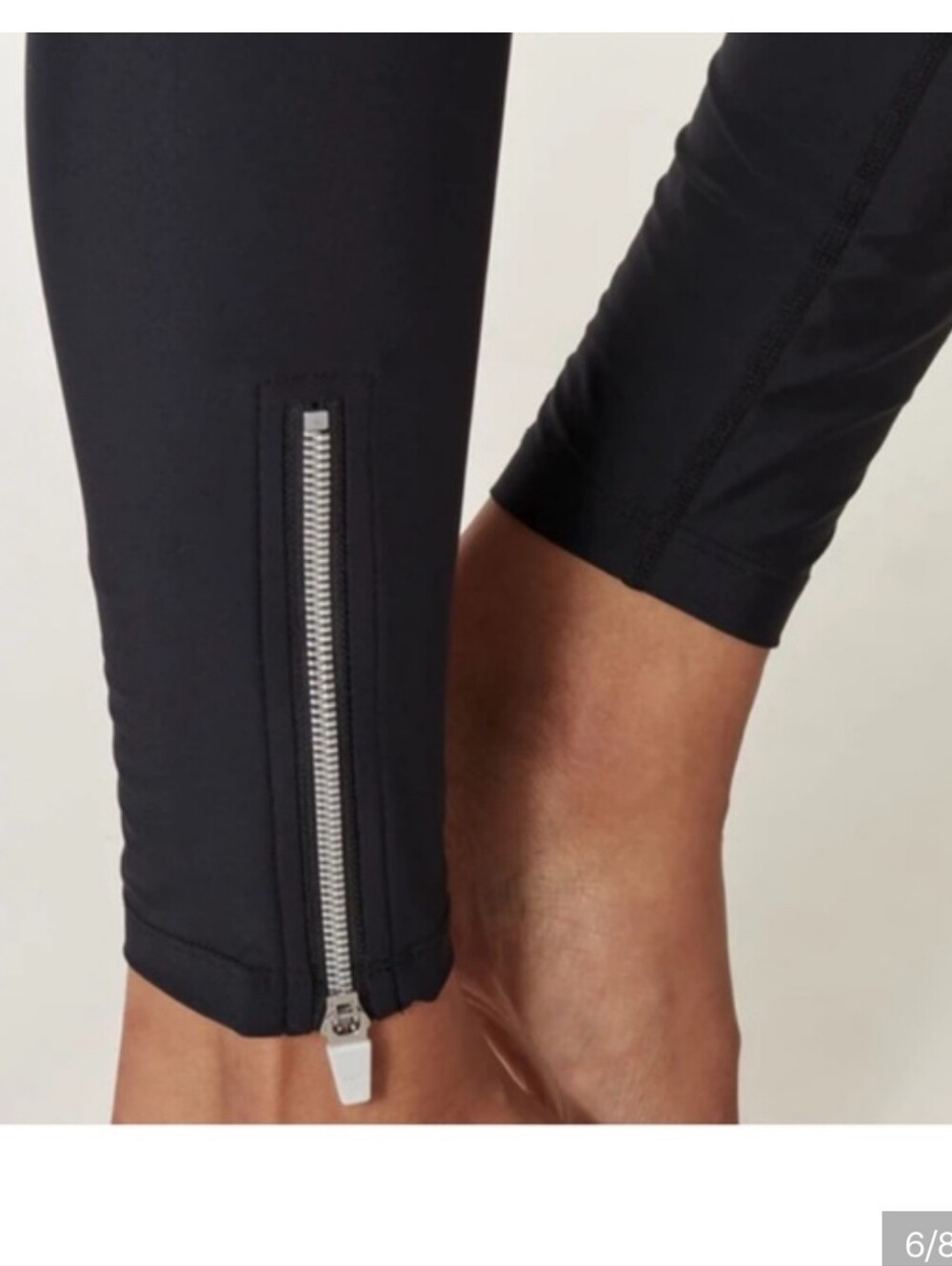 Spiritual Gangster Track Tight High-Waist Black Leggings Size Small - Picture 2 of 11